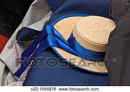 gondolier's hat in a gondola Venice Italy View Large Photo Image Stock Photograph - gondolier's hat in a gondola Venice Italy. Fotosearch