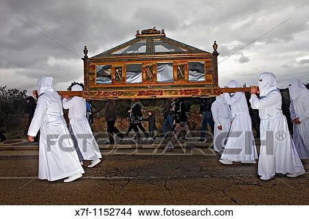 Good Friday procession, Bercianos de Aliste, Province Zamora, Castilla Leon, Spain View Large Photo Image Picture - Good Friday procession, Bercianos de Aliste, Province Zamora, Castilla Leon, Spain. Fotosearch