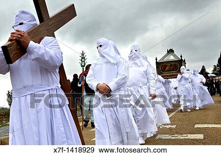 Good Friday procession, Bercianos de Aliste, Province Zamora, Castilla Leon, Spain View Large Photo Image Stock Photo - Good Friday procession, Bercianos de Aliste, Province Zamora, Castilla Leon, Spain. Fotosearch