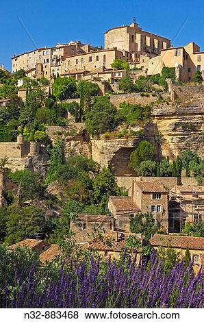 Gordes. Vaucluse, Provence-Alpes-C? te d? Azur, France View Large Photo Image Stock Photo - Gordes. Vaucluse, Provence-Alpes-C? te d? Azur, France. Fotosearch