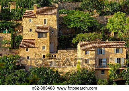 Gordes. Vaucluse, Provence-Alpes-C? te d? Azur, France View Large Photo Image Stock Photo - Gordes. Vaucluse, Provence-Alpes-C? te d? Azur, France. Fotosearch