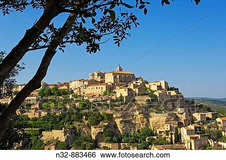 Gordes. Vaucluse, Provence-Alpes-C? te d? Azur, France View Large Photo Image Stock Photograph - Gordes. Vaucluse, Provence-Alpes-C? te d? Azur, France. Fotosearch