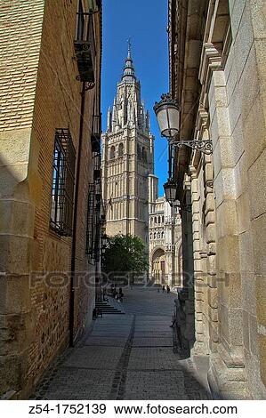 Gothic Cathedral, Toledo, Castile La Mancha, Spain View Large Photo Image Stock Photo - Gothic Cathedral, Toledo, Castile La Mancha, Spain. Fotosearch