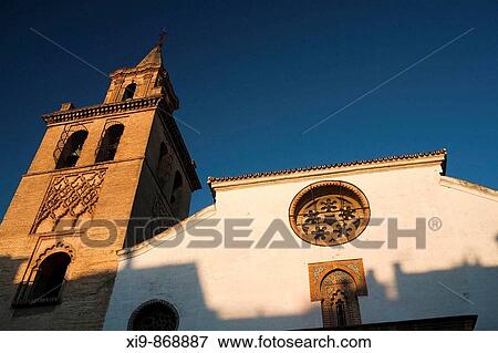 Gothic-mudejar Omnium Sanctorum church (13th century), Seville. Andalusia, Spain View Large Photo Image Stock Photo - Gothic-mudejar Omnium Sanctorum church (13th century), Seville. Andalusia, Spain. Fotosearch