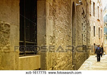 Gothic Quarter, Barcelona, Catalonia, Spain View Large Photo Image Stock Photography - Gothic Quarter, Barcelona, Catalonia, Spain. Fotosearch