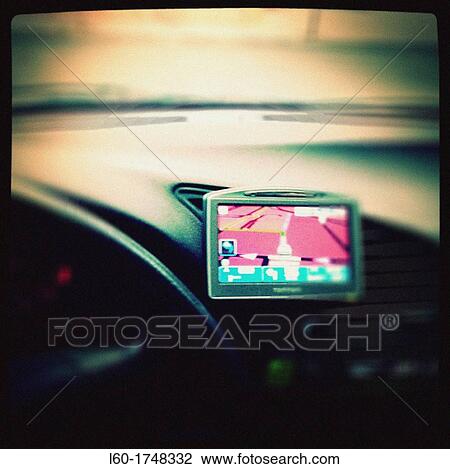 GPS in car View Large Photo Image Stock Image - GPS in car. Fotosearch
