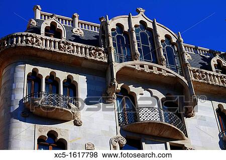 Gracia Quarter, Barcelona, Catalonia, Spain View Large Photo Image Stock Photo - Gracia Quarter, Barcelona, Catalonia, Spain. Fotosearch