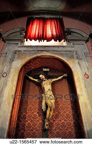 Gradara (Pesaro-Urbino, Italy): crucifix of San Giovanni Battista Church View Large Photo Image Stock Photo - Gradara (Pesaro-Urbino, Italy): crucifix of San Giovanni Battista Church. Fotosearch