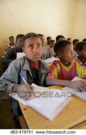 Grade 4 class in a school in Adaga. Tigray, Ethiopia View Large Photo Image Stock Image - Grade 4 class in a school in Adaga. Tigray, Ethiopia. Fotosearch