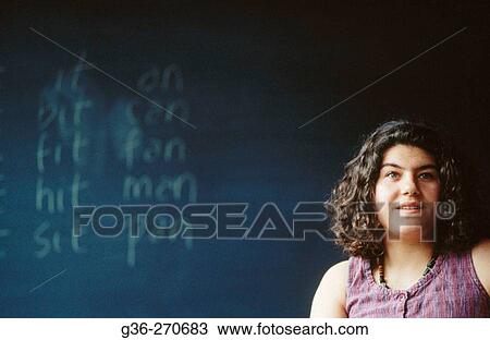 Stock Image - Graduate student, school teacher. Fotosearch