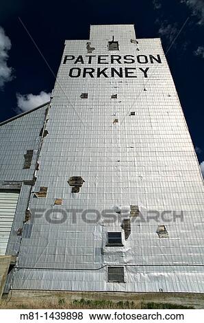 Grain elevator, Orkney, Saskatchewan, Canada. View Large Photo Image Stock Photo - Grain elevator, Orkney, Saskatchewan, Canada.. Fotosearch