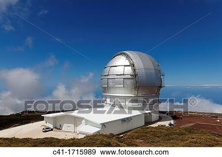 Gran Telescopio Canarias Roque de los Muchachos La Palma Canary Islands Spain View Large Photo Image Stock Photo - Gran Telescopio Canarias Roque de los Muchachos La Palma Canary Islands Spain. Fotosearch