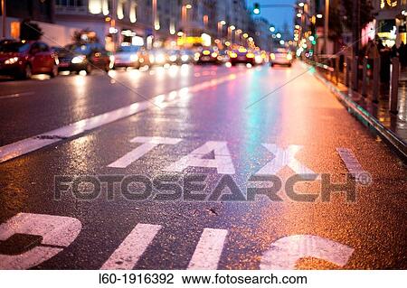 Gran Via in Madrid, Spain View Large Photo Image Stock Image - Gran Via in Madrid, Spain. Fotosearch