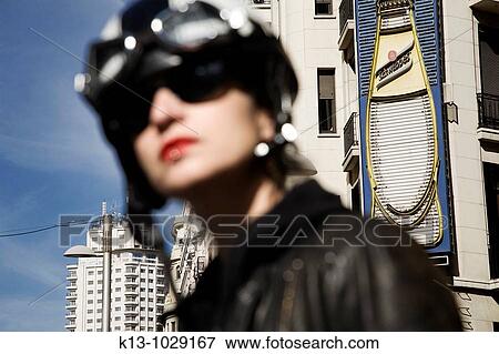 Gran Via, Madrid, Spain View Large Photo Image Stock Photo - Gran Via, Madrid, Spain. Fotosearch