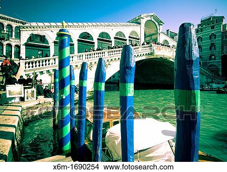 Grand Canal and Rialto Bridge Venice, Italy View Large Photo Image Picture - Grand Canal and Rialto Bridge Venice, Italy. Fotosearch