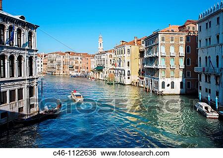 Stock Photograph - Grand Canal. Venice. Veneto. Italy.. Fotosearch