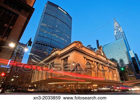 Grand Central Station or Grand Central Terminal, Met Life building and Chrysler building, 42nd Street, Midtown, Manhattan, New York City, New York, USA. View Large Photo Image Stock Photo - Grand Central Station or Grand Central Terminal, Met Life building and Chrysler building, 42nd Street, Midtown, Manhattan, New York City, New York, USA.. Fotosearch