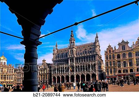 Grand Place at Brussels, Belgium View Large Photo Image Picture - Grand Place at Brussels, Belgium. Fotosearch