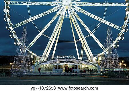 Grand wheel, Paris, France View Large Photo Image Stock Photo - Grand wheel, Paris, France. Fotosearch