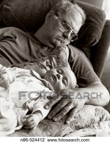 Grandfather and grandchild asleep together View Large Photo Image Stock Image - Grandfather and grandchild asleep together. Fotosearch