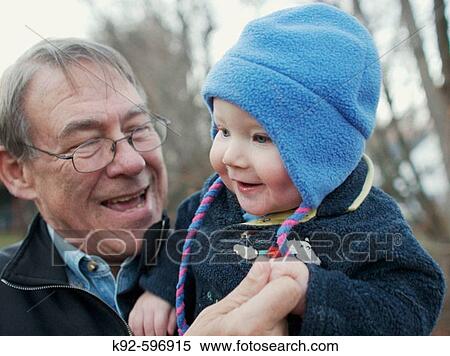 Grandfather and grandson View Large Photo Image Stock Photography - Grandfather and grandson. Fotosearch
