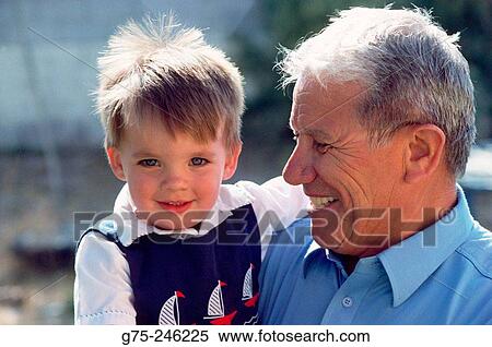 Grandfather with young boy View Large Photo Image Stock Photography - Grandfather with young boy. Fotosearch