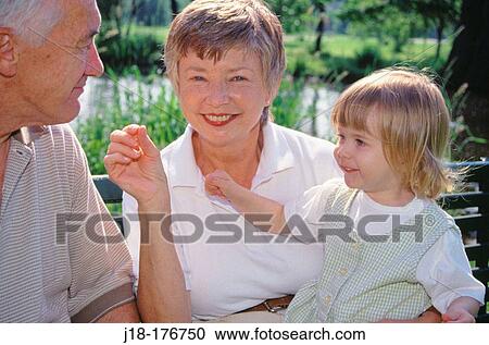 Grandparents and child View Large Photo Image Stock Image - Grandparents and child. Fotosearch