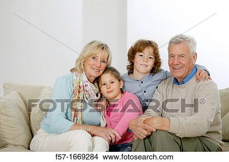 Grandparents and grandchildren View Large Photo Image Picture - Grandparents and grandchildren. Fotosearch