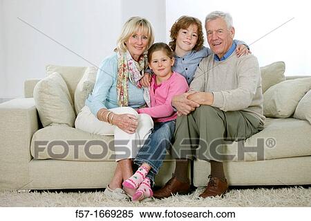 Grandparents and grandchildren View Large Photo Image Stock Photography - Grandparents and grandchildren. Fotosearch