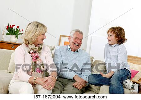 Grandparents and grandson View Large Photo Image Picture - Grandparents and grandson. Fotosearch