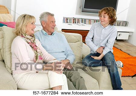 Grandparents and grandson View Large Photo Image Picture - Grandparents and grandson. Fotosearch