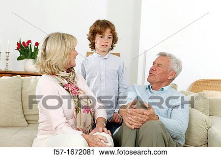 Grandparents and grandson View Large Photo Image Stock Image - Grandparents and grandson. Fotosearch