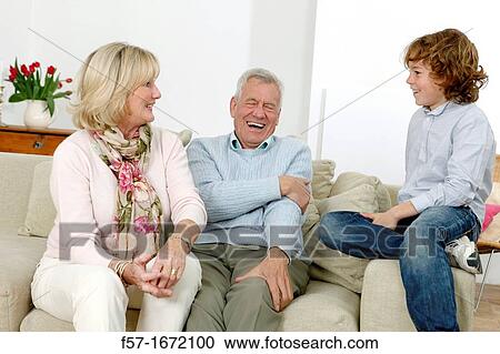 Grandparents and grandson View Large Photo Image Stock Image - Grandparents and grandson. Fotosearch