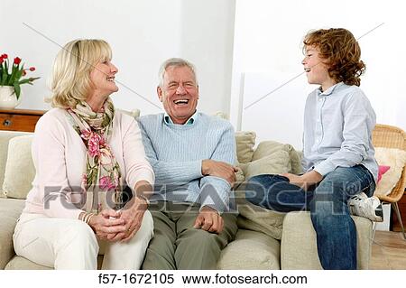 Grandparents and grandson View Large Photo Image Stock Photography - Grandparents and grandson. Fotosearch