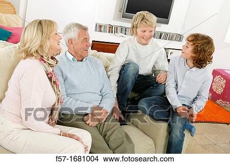 Grandparents and grandsons View Large Photo Image Picture - Grandparents and grandsons. Fotosearch