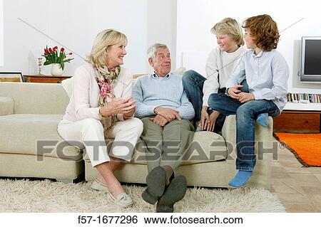Grandparents and grandsons View Large Photo Image Stock Photograph - Grandparents and grandsons. Fotosearch