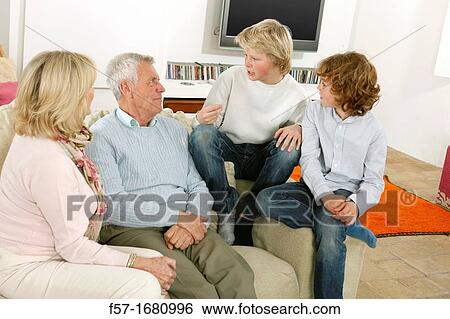 Grandparents and grandsons View Large Photo Image Stock Photograph - Grandparents and grandsons. Fotosearch