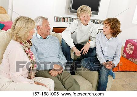 Grandparents and grandsons View Large Photo Image Stock Photography - Grandparents and grandsons. Fotosearch