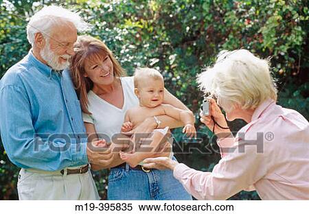 grandparents, daughter and baby View Large Photo Image Stock Photography - grandparents, daughter and baby. Fotosearch