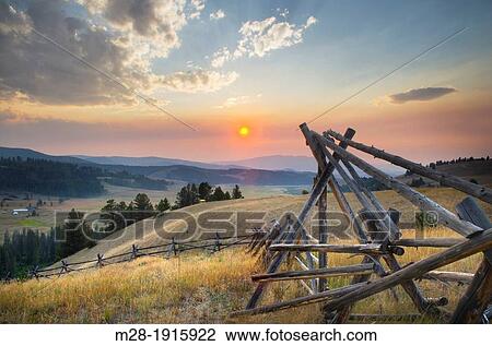 Granite County at sunset, Montana, USA View Large Photo Image Stock Image - Granite County at sunset, Montana, USA. Fotosearch