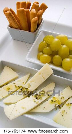 Grapes with cheese and herbs View Large Photo Image Picture - Grapes with cheese and herbs. Fotosearch