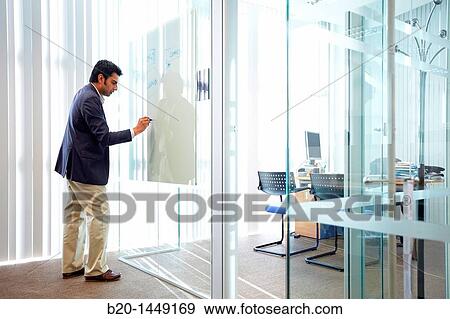 Stock Photo - Graphic analysis, office, Vicomtech-IK4 Visual Interaction and Communication Technologies Centre, applied research centre for Interactive Computer Graphics and Multimedia, San Sebastian Technology Park, Donostia, Gipuzkoa, Euskadi, Spain. Fotosearch
