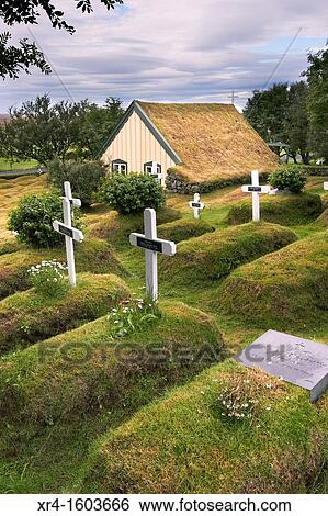 Grass-roofed church of Hof, Hof, Iceland View Large Photo Image Stock Photograph - Grass-roofed church of Hof, Hof, Iceland. Fotosearch