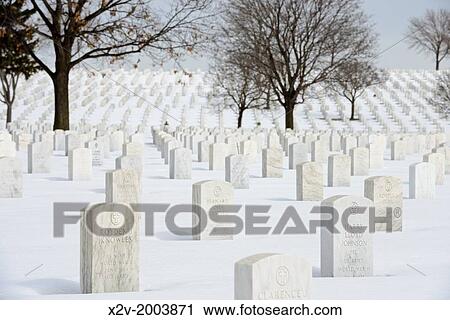 Grave markers at Fort Snelling National Cemetery during winter. View Large Photo Image Stock Image - Grave markers at Fort Snelling National Cemetery during winter.. Fotosearch