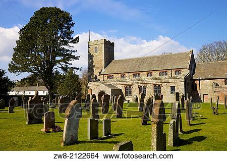 Grave yard at St Kentigern Church, Caldbeck, Lake District, Cumbria, England, United Kingdom. View Large Photo Image Picture - Grave yard at St Kentigern Church, Caldbeck, Lake District, Cumbria, England, United Kingdom.. Fotosearch