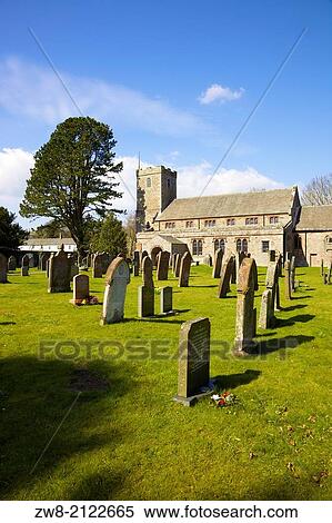Grave yard at St Kentigern Church, Caldbeck, Lake District, Cumbria, England, United Kingdom. View Large Photo Image Stock Photography - Grave yard at St Kentigern Church, Caldbeck, Lake District, Cumbria, England, United Kingdom.. Fotosearch