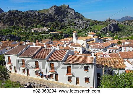 Grazalema, White Towns of Andalusia, Sierra de Grazalema Natural Park. Cadiz province, Andalusia, Spain View Large Photo Image Picture - Grazalema, White Towns of Andalusia, Sierra de Grazalema Natural Park. Cadiz province, Andalusia, Spain. Fotosearch