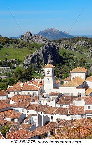 Grazalema, White Towns of Andalusia, Sierra de Grazalema Natural Park. Cadiz province, Andalusia, Spain View Large Photo Image Stock Photography - Grazalema, White Towns of Andalusia, Sierra de Grazalema Natural Park. Cadiz province, Andalusia, Spain. Fotosearch
