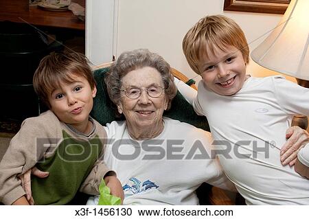 Great grandsons celebrating great grandma's 93rd birthday Clitherall Minnesota MN USA View Large Photo Image Stock Image - Great grandsons celebrating great grandma's 93rd birthday Clitherall Minnesota MN USA. Fotosearch