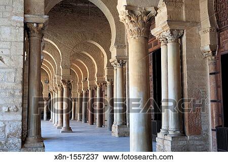 Great Mosque Sidi Oqba, Kairouan, Tunisia View Large Photo Image Stock Photo - Great Mosque Sidi Oqba, Kairouan, Tunisia. Fotosearch